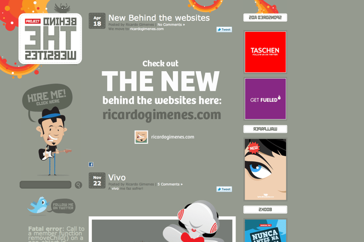 Behind the websites